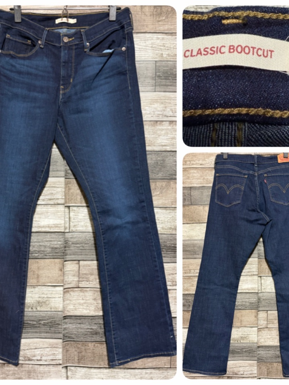 Levi’s Classic Bootcut Jeans Women’s 10 (30x32) Blue Dark Wash Denim Stretch